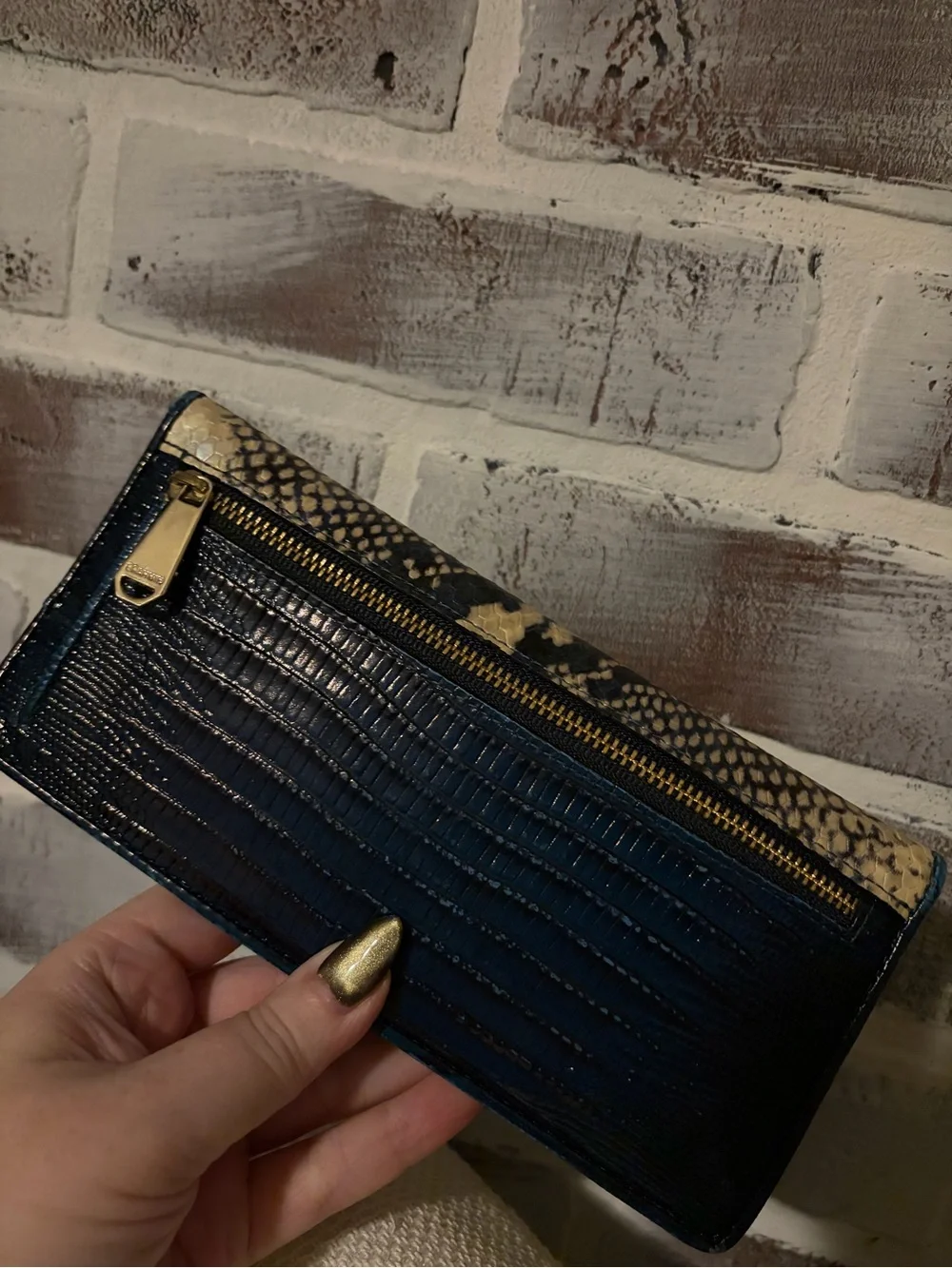 Brahmin Duxbury Satchel with matching wallet and bracelet.